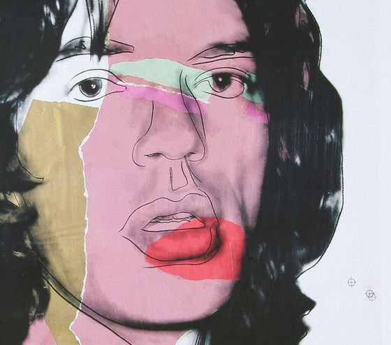 Image 1 of Andy Warhol - Mick Jagger. Offset, with Certificate!!!