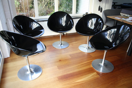 Image 1 of set of 5 Kartell Eros chairs