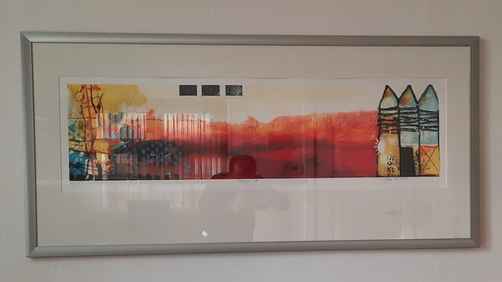 Image 1 of Le Voyage II by Theo Koster. Numbered framed silkscreen