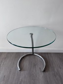 Vintage chrome side table