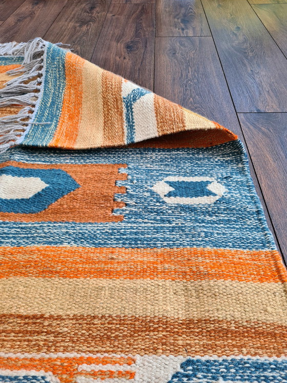 Image 1 of Kelima Handwoven rug / carpet - 100% Egyptian wool Kilim - 90x160cm - Classic