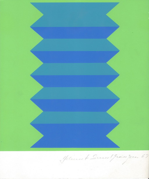 Helmut Sundhußen Screen Print Art Art 1969 Düsseldorf