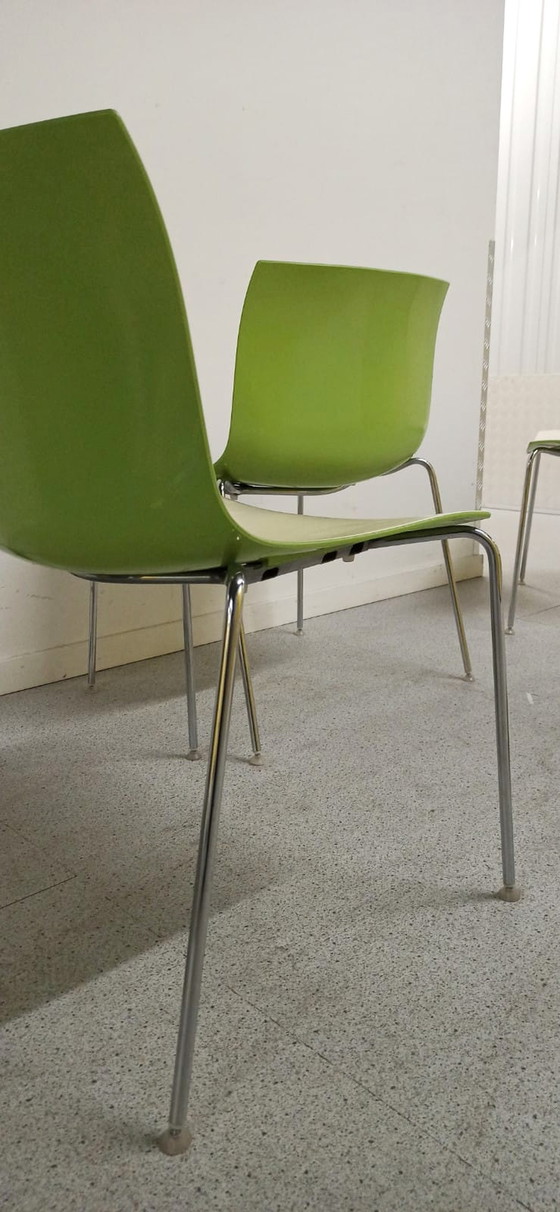 Image 1 of 4x Arper Catifa bicolor steel, set