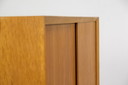 Small oak cabinet with sliding doors, 1960s