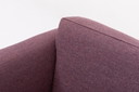 Vintage Danish design three seats sofa in aubergine wool
