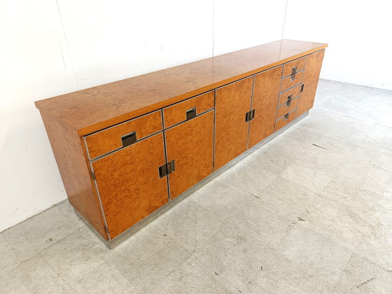 Image 1 of Credenza in legno di radica italiana d'epoca