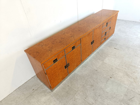 Image 1 of Credenza in legno di radica italiana d'epoca