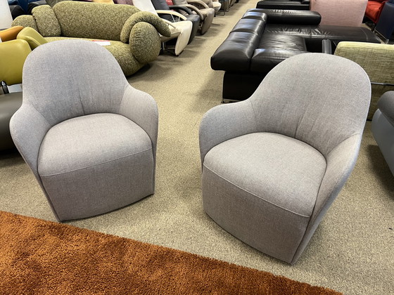 Image 1 of 2x Gelderland Solid Chair Armchair gray