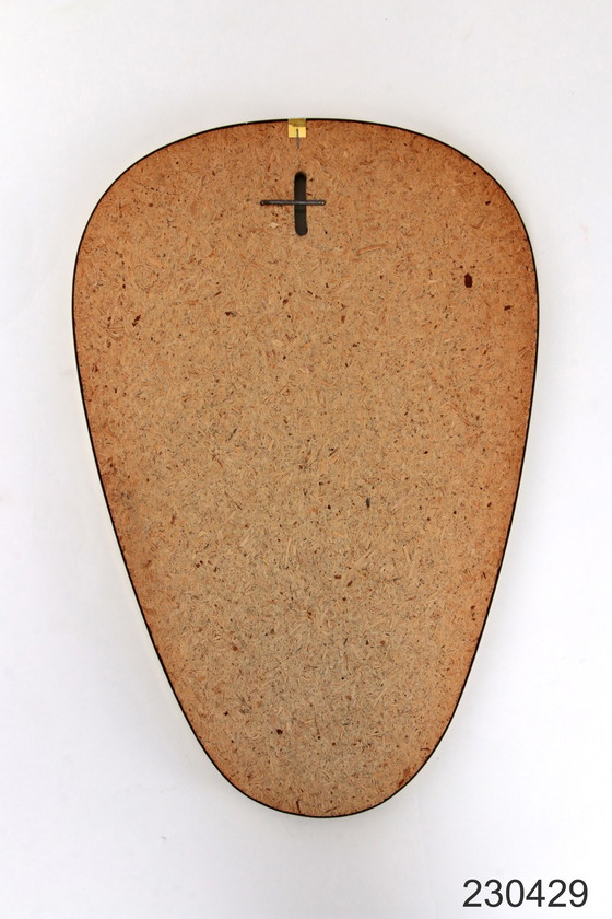 Image 1 of Vintage beautiful mirror with brass edge, 1960s Germany.