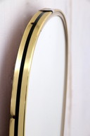 Vintage beautiful mirror with brass edge, 1960s Germany.