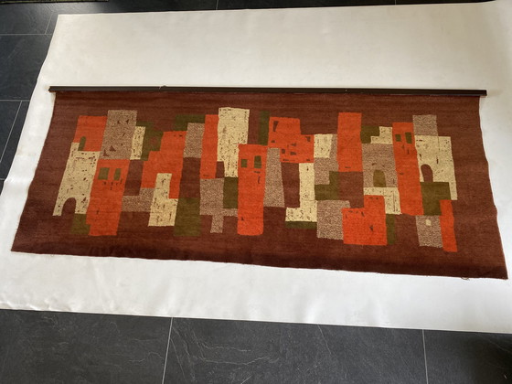 Image 1 of Vintage Hungarian Velvet Wall Tapestry