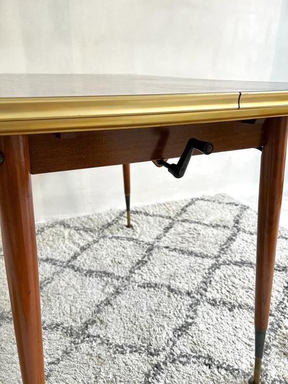 Image 1 of 1950s table extensible réglable en hauteur Hornitex Vierhaus Tische