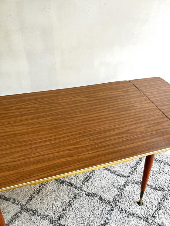 Image 1 of 1950s table extensible réglable en hauteur Hornitex Vierhaus Tische