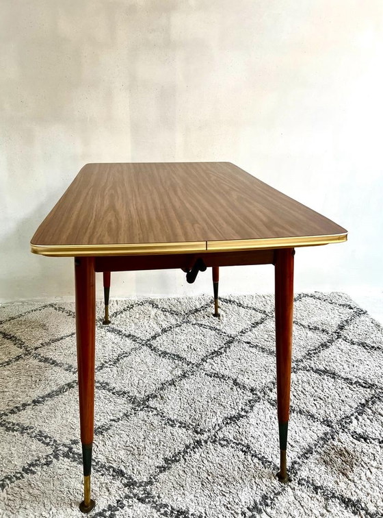 Image 1 of 1950s table extensible réglable en hauteur Hornitex Vierhaus Tische