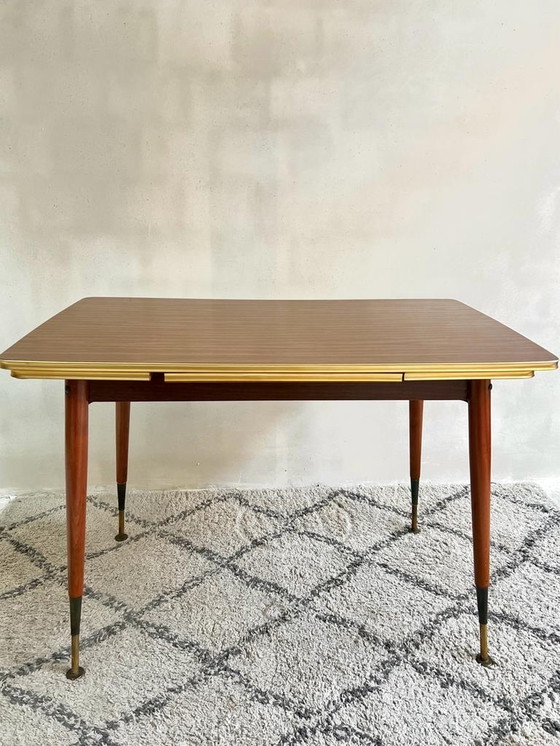 Image 1 of 1950s table extensible réglable en hauteur Hornitex Vierhaus Tische