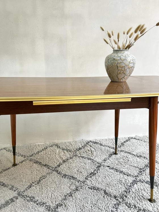 Image 1 of 1950s table extensible réglable en hauteur Hornitex Vierhaus Tische