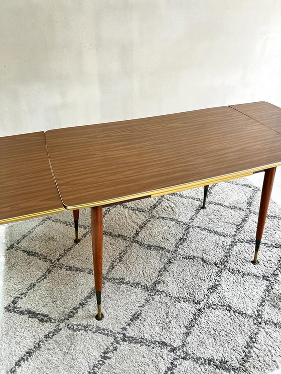 Image 1 of 1950s table extensible réglable en hauteur Hornitex Vierhaus Tische