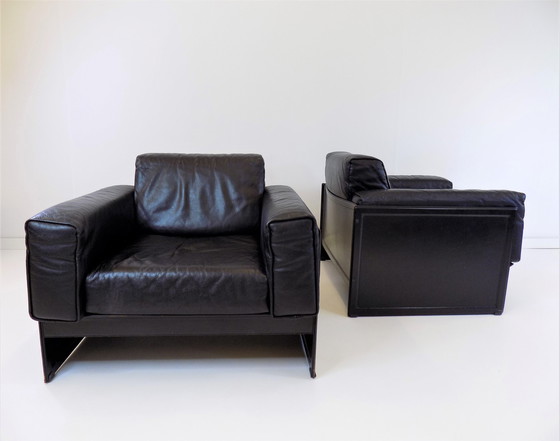 Image 1 of Matteo Grassi Korium KM 3/1 leather armchair by Tito Agnoli