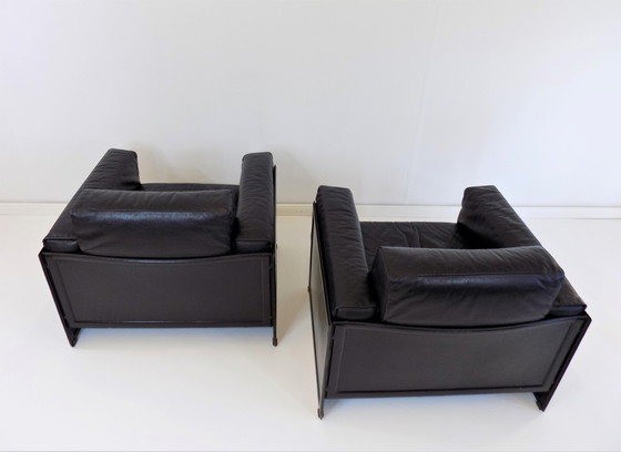 Image 1 of Matteo Grassi Korium KM 3/1 leather armchair by Tito Agnoli