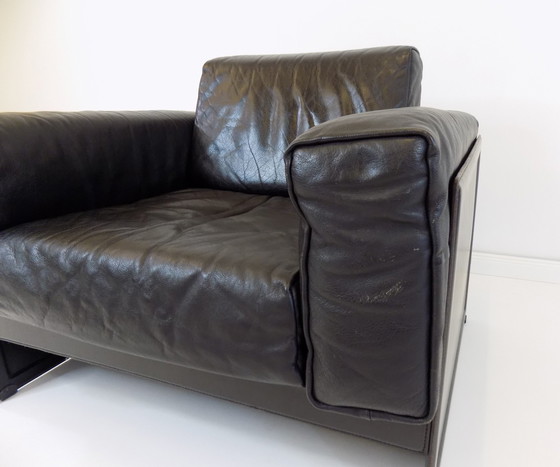 Image 1 of Matteo Grassi Korium KM 3/1 leather armchair by Tito Agnoli