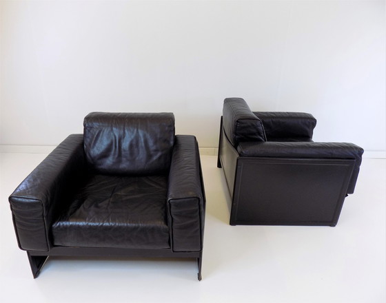 Image 1 of Matteo Grassi Korium KM 3/1 leather armchair by Tito Agnoli