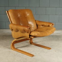 2x Vintage Elsa & Nordahl Solheim Kengu armchairs