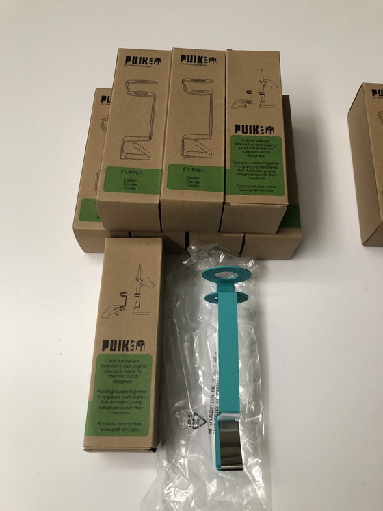 Image 1 of Bougeoir Puik art par V. Baer 8 pcs en boîte / couleurs