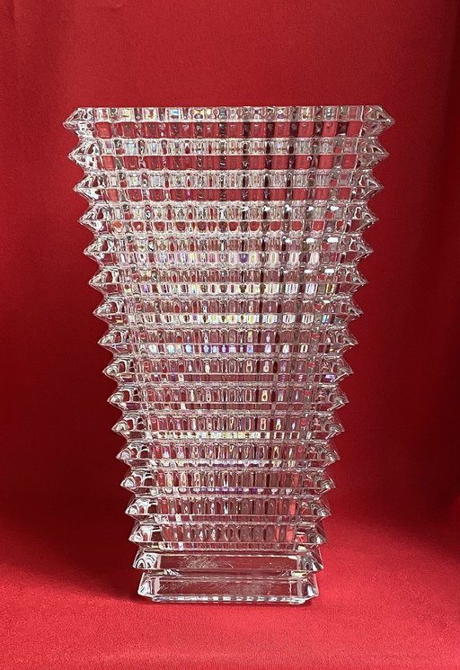 Baccarat Eye Vase Crystal Rectangular