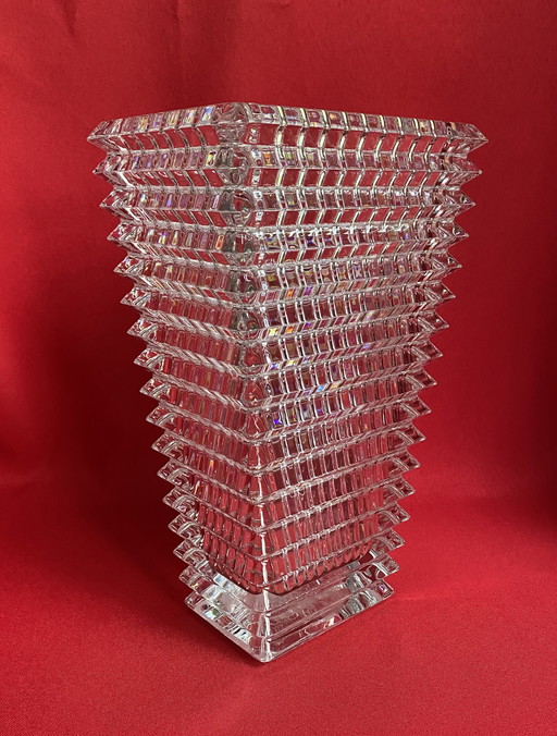 Baccarat Eye Vase cristal rectangulaire