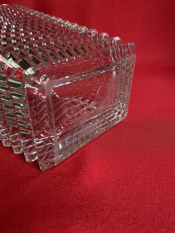 Image 1 of Baccarat Eye Vase Crystal Rectangular