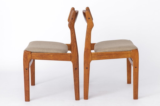 2 de 5 Chaises danoises vintage des années 1960 - Châssis de chaise en noyer