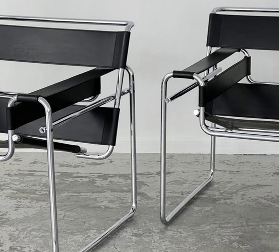 Image 1 of 2x Marcel Breuer B13 Wassily Chair