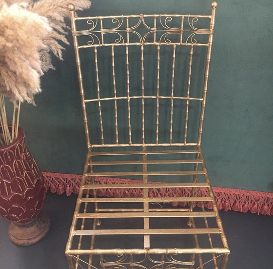 Image 1 of Set, faux bamboo 2 old chairs