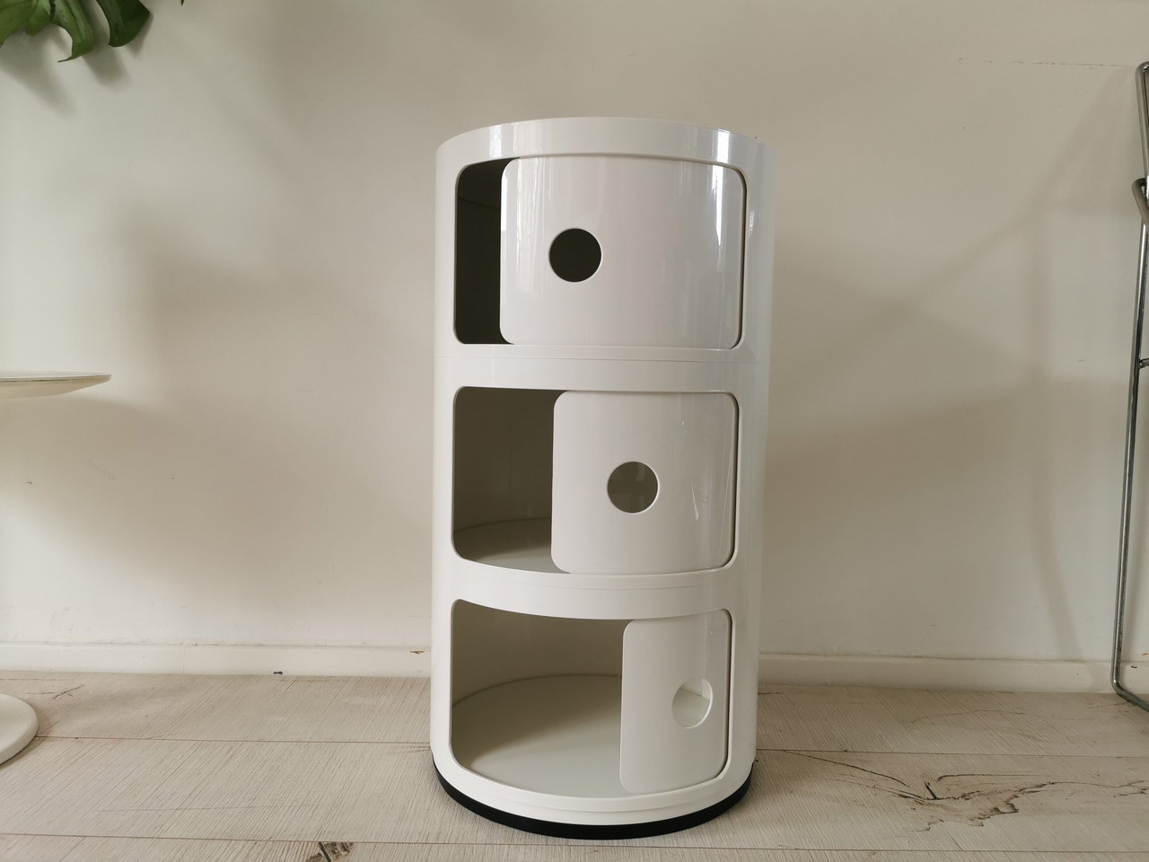 Kartell コンポニビリ 正規品 ホワイトミッドセンチュリー カルテル / Kartell コンポ二ビリ ラウンドエレメント 1段