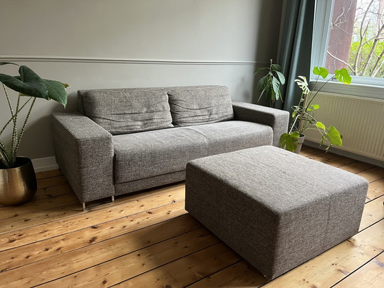 Image 1 of Montel sofa + footstool