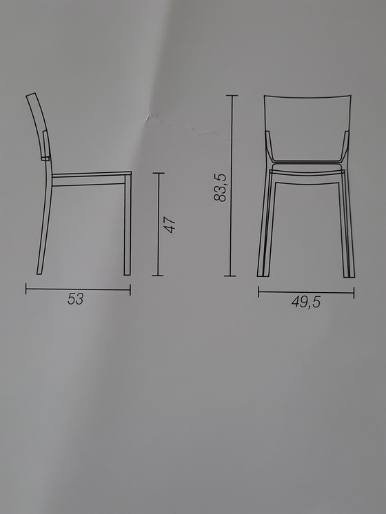 Image 1 of 6 chaises de table à manger Fasem