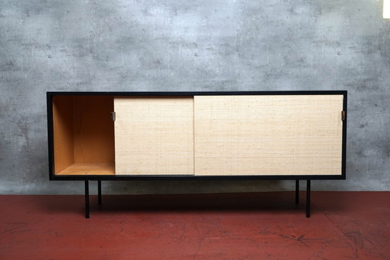 Image 1 of Black vintage sideboard by Florence Knoll Bassett for Knoll Inc.