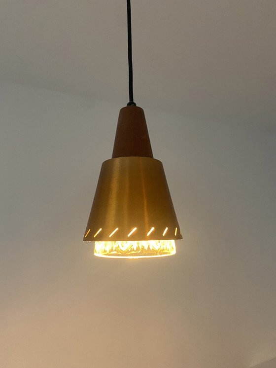 Image 1 of 3x Lampe suspendue danoise vintage