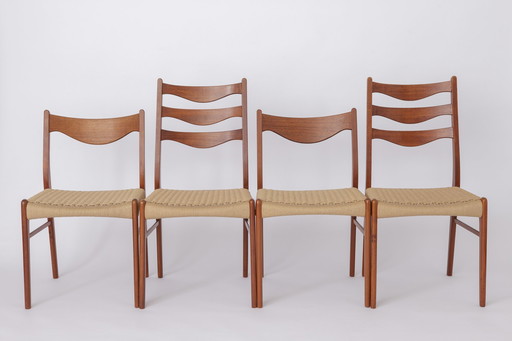 4x Arne Wahl Iversen for Glyngøre chair