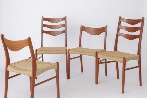 4x Arne Wahl Iversen for Glyngøre chair