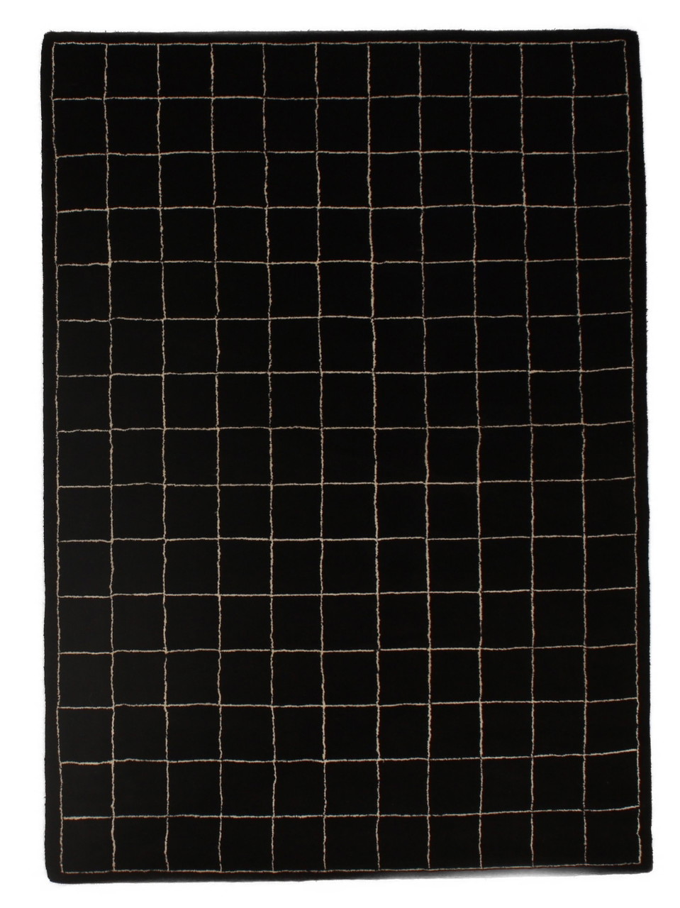 Alfombra de cuadrados negros de House of Rugs