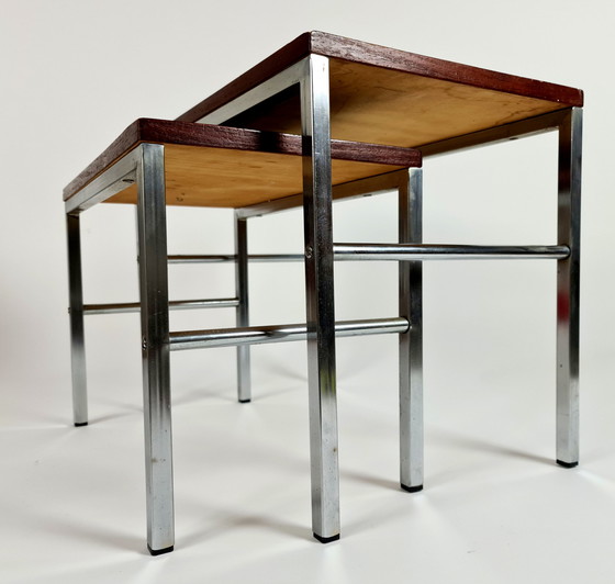 Image 1 of 2x table d'appoint design hollandais