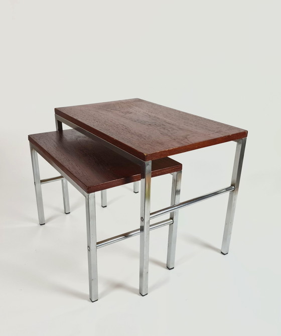 Image 1 of 2x table d'appoint design hollandais