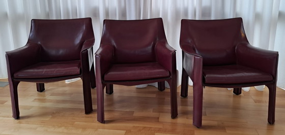 Image 1 of 3x Cassina Mario Bellini CAB 414 armchair