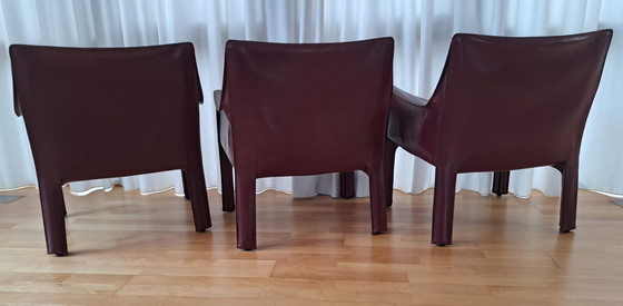 Image 1 of 3x Cassina Mario Bellini CAB 414 fauteuil