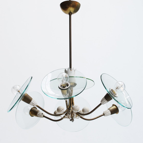 Image 1 of Pietro Chiesa Six-Lights chandelier