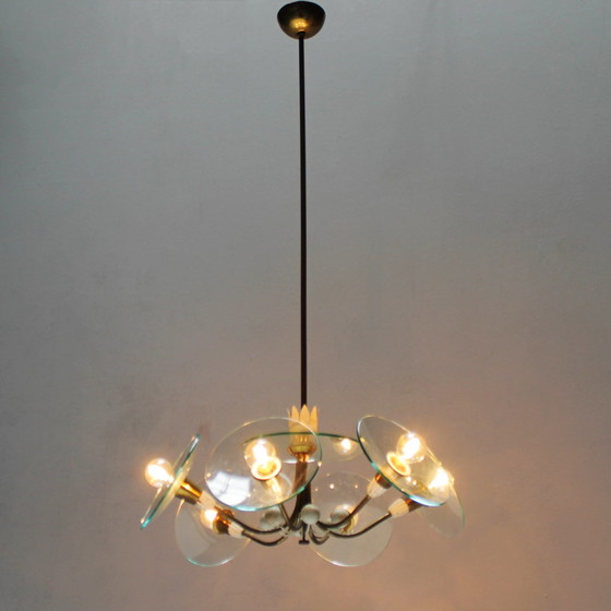 Image 1 of Pietro Chiesa Six-Lights chandelier