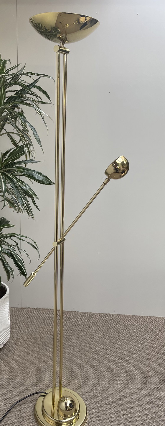 Image 1 of Lampadaire vintage en laiton HB Design