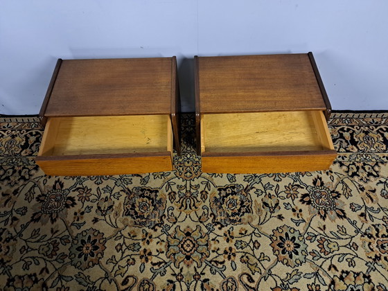 Image 1 of 2x vintage bedside tables