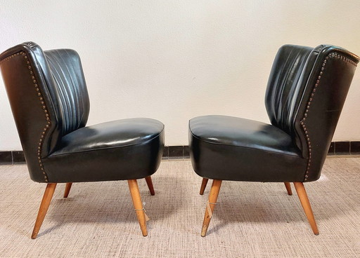 2x Poltrone da cocktail vintage